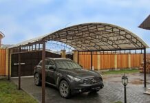 Описание и виды навесов для машин